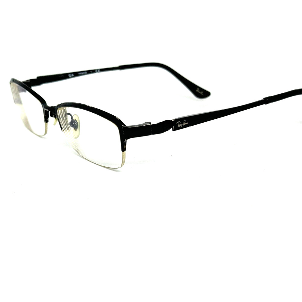 Ray-ban Rb 8710 1119 Eyeglasses Frames Half rim‎ black 53-17-140 titanium H765